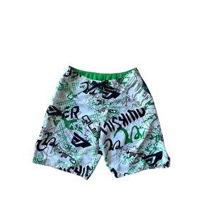 1990s Quicksilver board shorts graffiti print Size 32
